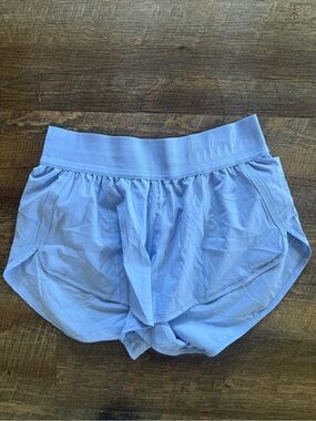 lululemon athletica hydrangea blue Light Blue Athletic Shorts